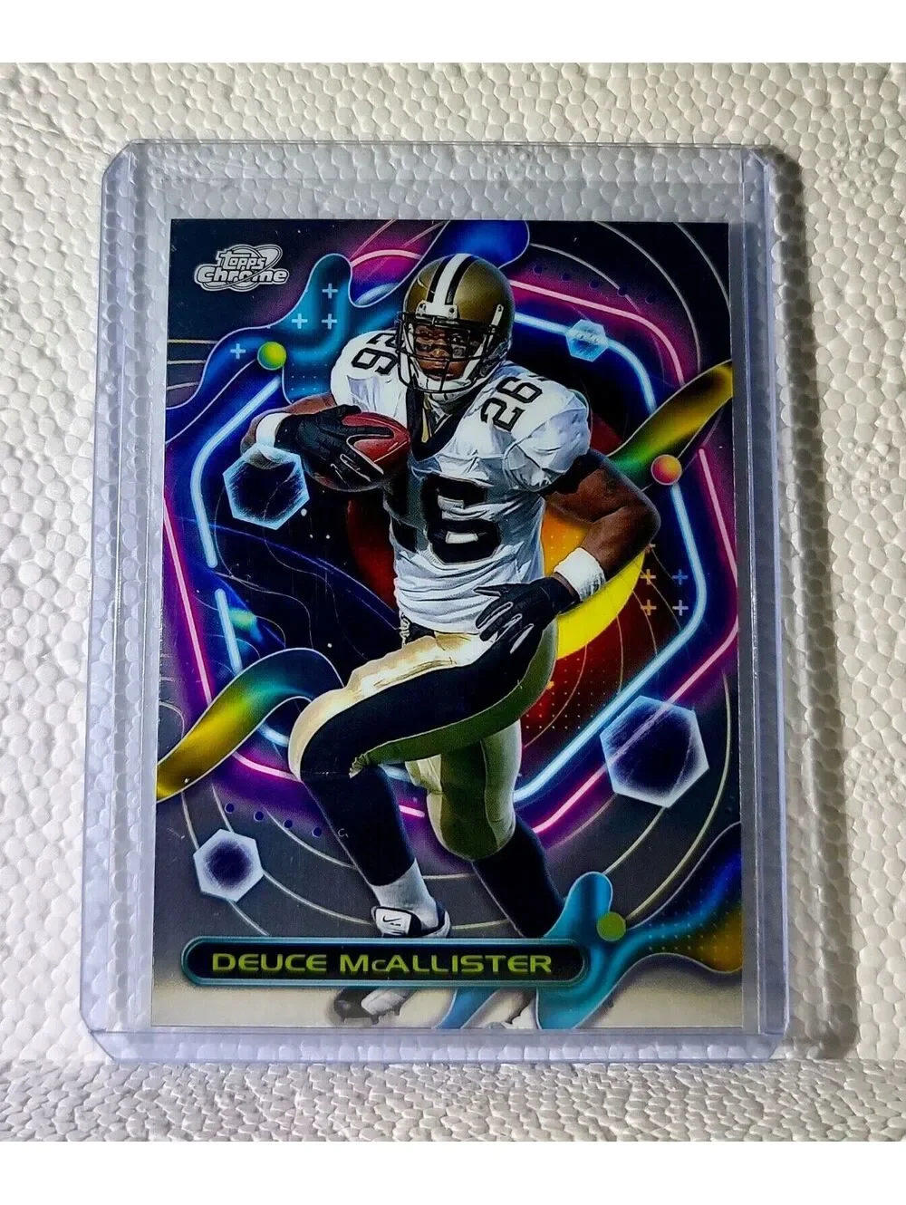Deuce McAllister 2023 Topps Chrome NFL #283 Football Card New Orleans Saints